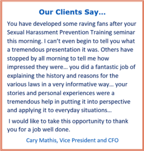 harassment prevention training, employment law, human resources, san diego